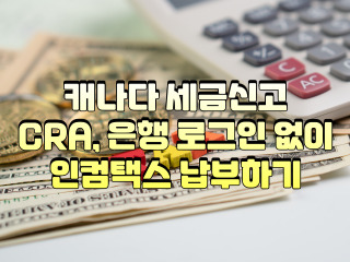 캐나다 세금신고 CRA, 은행 로그인 없이 인컴택스 납부하기